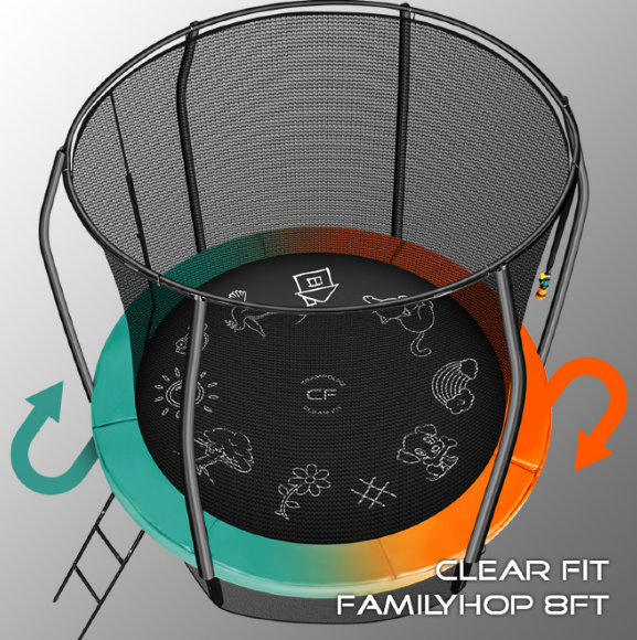 Батут Clear Fit FamilyHop 8Ft Батут Clear Fit FamilyHop 8Ft