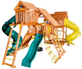 Игровая площадка Playgarden "Mega SkyFort" с двумя игровыми домиками и переходом Игровая площадка Playgarden "Mega SkyFort" с двумя игровыми домиками и переходом