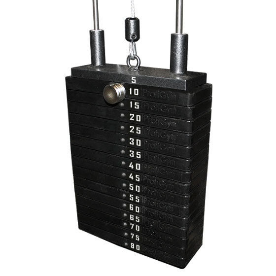 Грузовый стек для тренажеров (70 кг) ProfiGym Грузовый стек для тренажеров (70 кг) ProfiGym